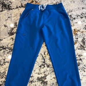 Figs Royal Blue Zamora Relaxed Fit Joggers, women's small